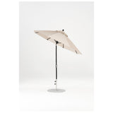 7.5 Ft Octagonal Frankford Patio Umbrella- Crank Auto-Tilt- Matte Black Frame