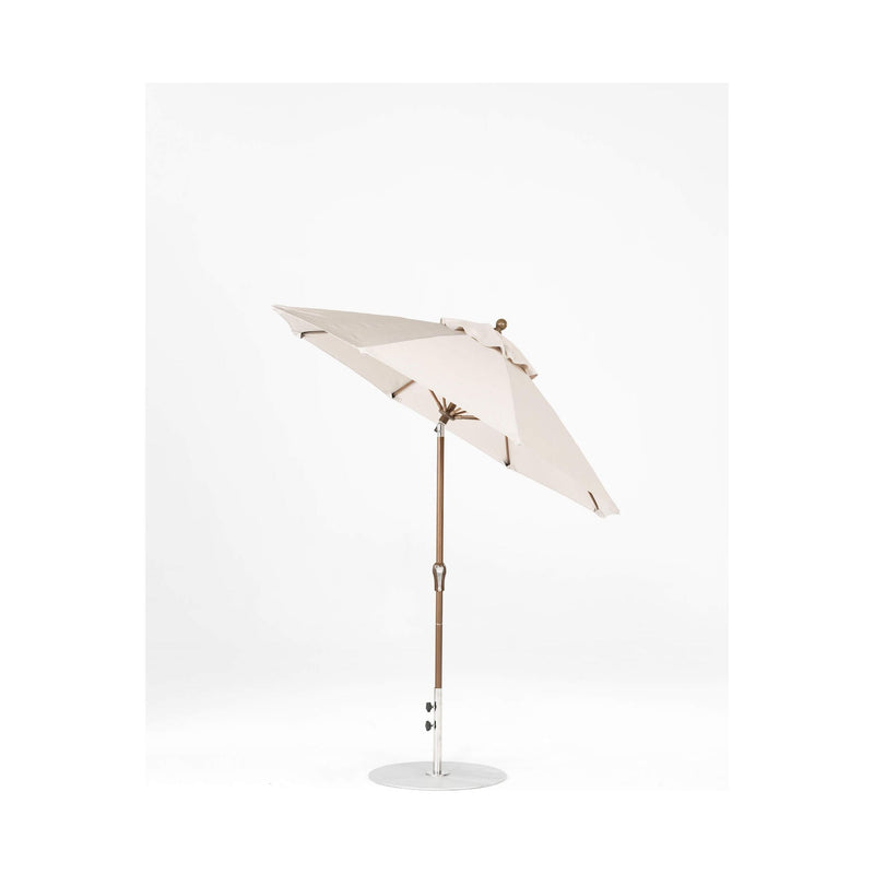 7.5 Ft Octagonal Frankford Patio Umbrella- Crank Auto-Tilt- Matte Bronze Frame