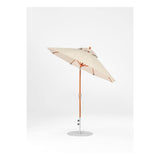 7.5 Ft Octagonal Frankford Patio Umbrella- Crank Auto-Tilt- Wood Grain Frame