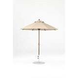 7.5 Ft Octagonal Frankford Patio Umbrella- Crank Lift- Matte Bronze Frame