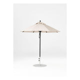 7.5 Ft Octagonal Frankford Patio Umbrella- Pulley Lift- Matte Black Frame