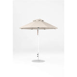 7.5 Ft Octagonal Frankford Patio Umbrella- Pulley Lift- Matte White Frame