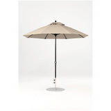 9 Ft Octagonal Frankford Patio Umbrella- Crank Lift- Matte Black Frame