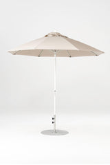 9 Ft Octagonal Frankford Patio Umbrella- Crank Lift- Matte White Frame