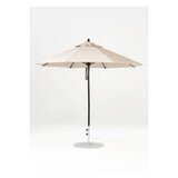 9 Ft Octagonal Frankford Patio Umbrella- Pulley Lift- Matte Black Frame