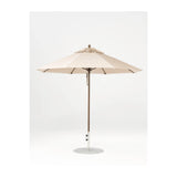9 Ft Octagonal Frankford Patio Umbrella- Pulley Lift- Matte Bronze Frame