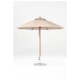 9 Ft Octagonal Frankford Patio Umbrella- Pulley Lift- Wood Grain Frame