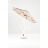 11 Ft Octagonal Frankford Patio Umbrella- Crank Auto-Tilt- Wood Grain Frame