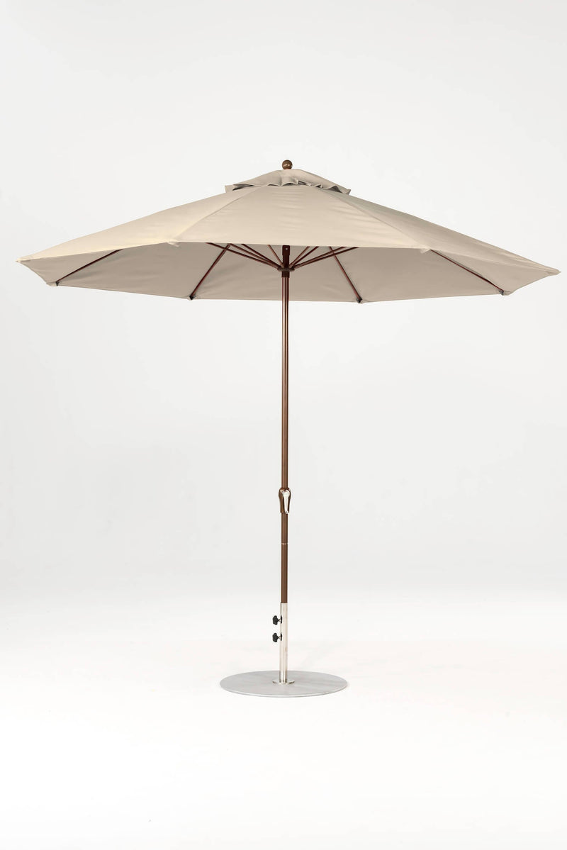 11 Ft Octagonal Frankford Patio Umbrella- Crank Lift- Matte Bronze Frame