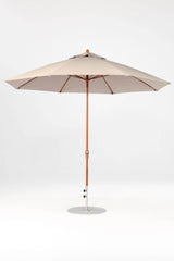 11 Ft Octagonal Frankford Patio Umbrella- Crank Lift- Wood Grain Frame
