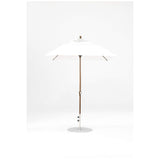 6.5 Ft Square Frankford Patio Umbrella- Crank Lift- Matte Bronze Frame