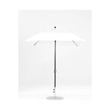 7.5 Ft Square Frankford Patio Umbrella- Crank Lift- Matte Black Frame