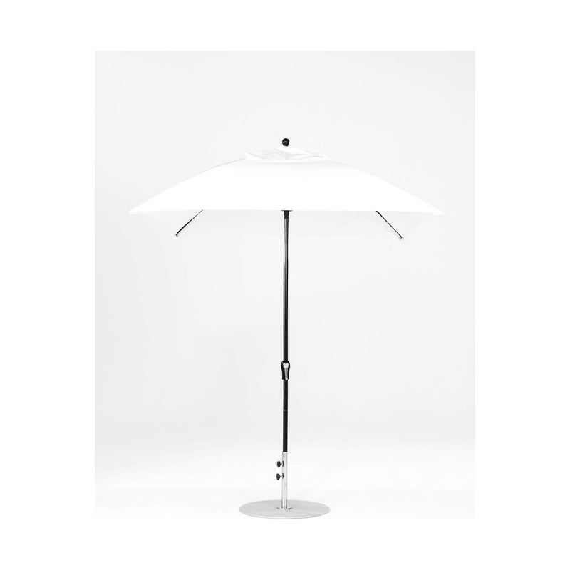 7.5 Ft Square Frankford Patio Umbrella- Crank Lift- Matte Black Frame