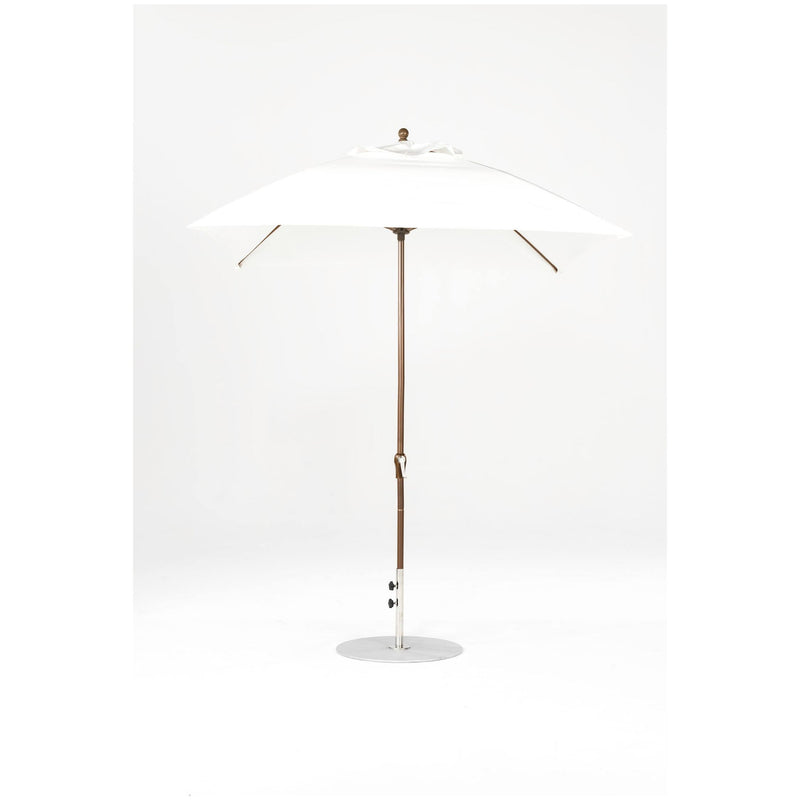 7.5 Ft Square Frankford Patio Umbrella- Crank Lift- Matte Bronze Frame