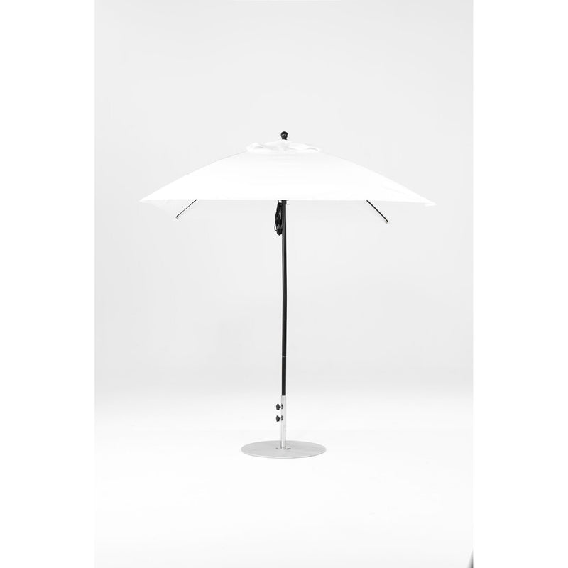 7.5 Ft Square Frankford Patio Umbrella- Pulley Lift- Matte Black Frame