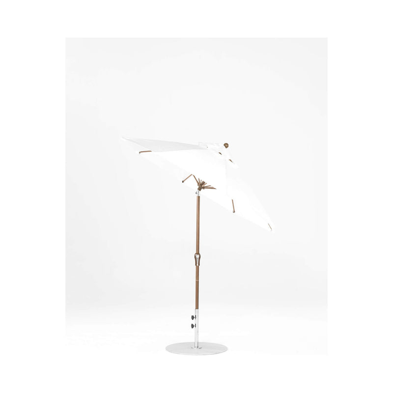 7.5 Ft Octagonal Frankford Patio Umbrella- Crank Auto-Tilt- Matte Bronze Frame