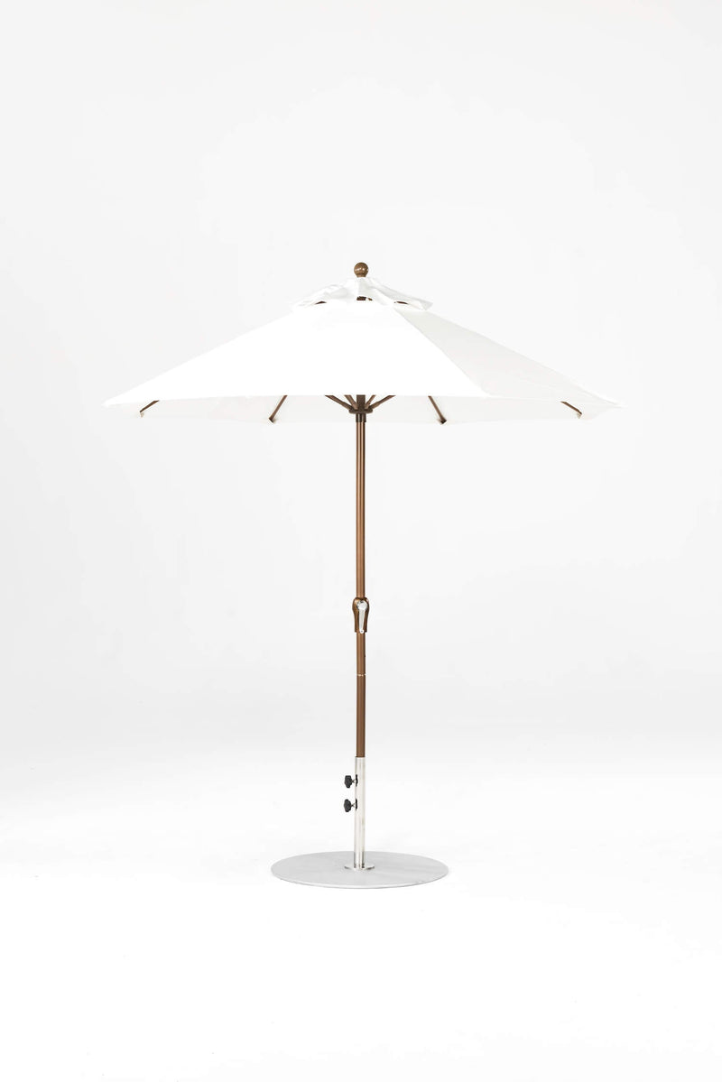 7.5 Ft Octagonal Frankford Patio Umbrella- Crank Lift- Matte Bronze Frame