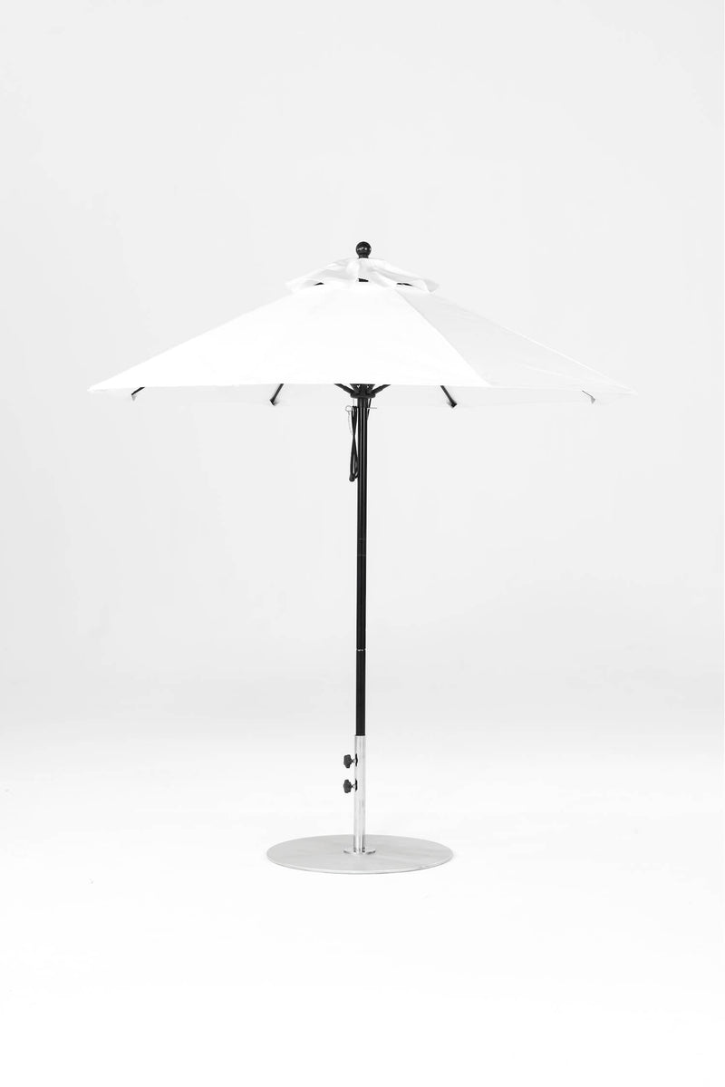 7.5 Ft Octagonal Frankford Patio Umbrella- Pulley Lift- Matte Black Frame