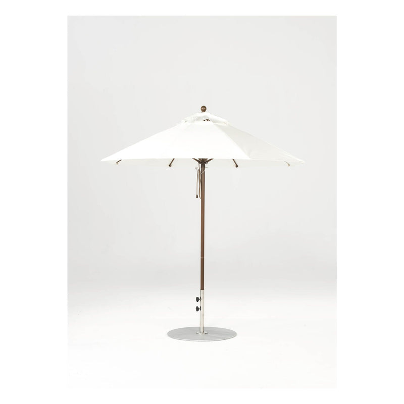 7.5 Ft Octagonal Frankford Patio Umbrella- Pulley Lift- Matte Bronze Frame