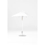 7.5 Ft Octagonal Frankford Patio Umbrella- Pulley Lift- Matte White Frame