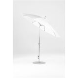 9 Ft Octagonal Frankford Patio Umbrella- Crank Auto-Tilt- Matte Silver Frame