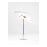 9 Ft Octagonal Frankford Patio Umbrella- Crank Auto-Tilt- Wood Grain Frame