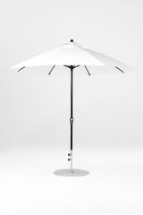 9 Ft Octagonal Frankford Patio Umbrella- Crank Lift- Matte Black Frame