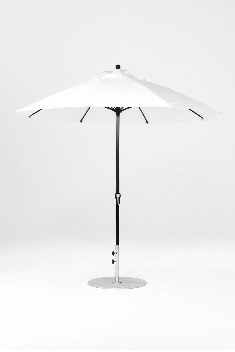 9 Ft Octagonal Frankford Patio Umbrella- Crank Lift- Matte Black Frame