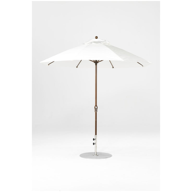 9 Ft Octagonal Frankford Patio Umbrella- Crank Lift- Matte Bronze Frame