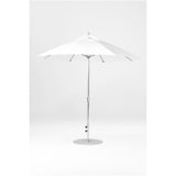 9 Ft Octagonal Frankford Patio Umbrella- Crank Lift- Polished Silver Anodized Frame