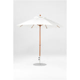 9 Ft Octagonal Frankford Patio Umbrella- Crank Lift- Wood Grain Frame