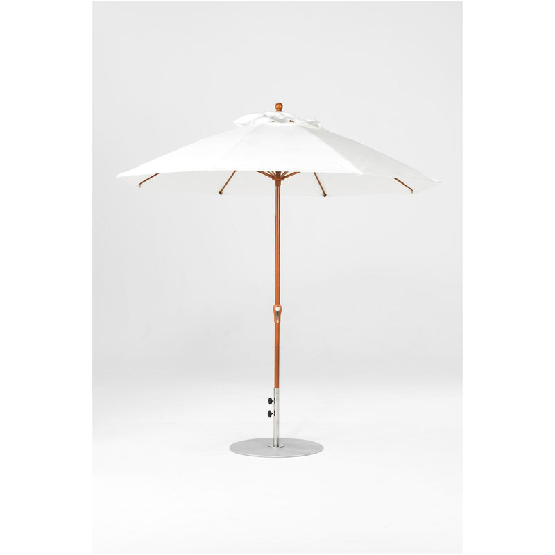 9 Ft Octagonal Frankford Patio Umbrella- Crank Lift- Wood Grain Frame