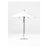 9 Ft Octagonal Frankford Patio Umbrella- Pulley Lift- Matte Black Frame