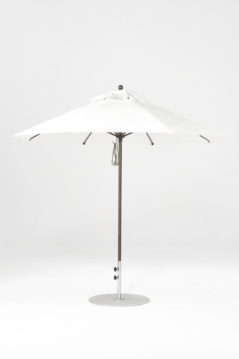 9 Ft Octagonal Frankford Patio Umbrella- Pulley Lift- Matte Bronze Frame
