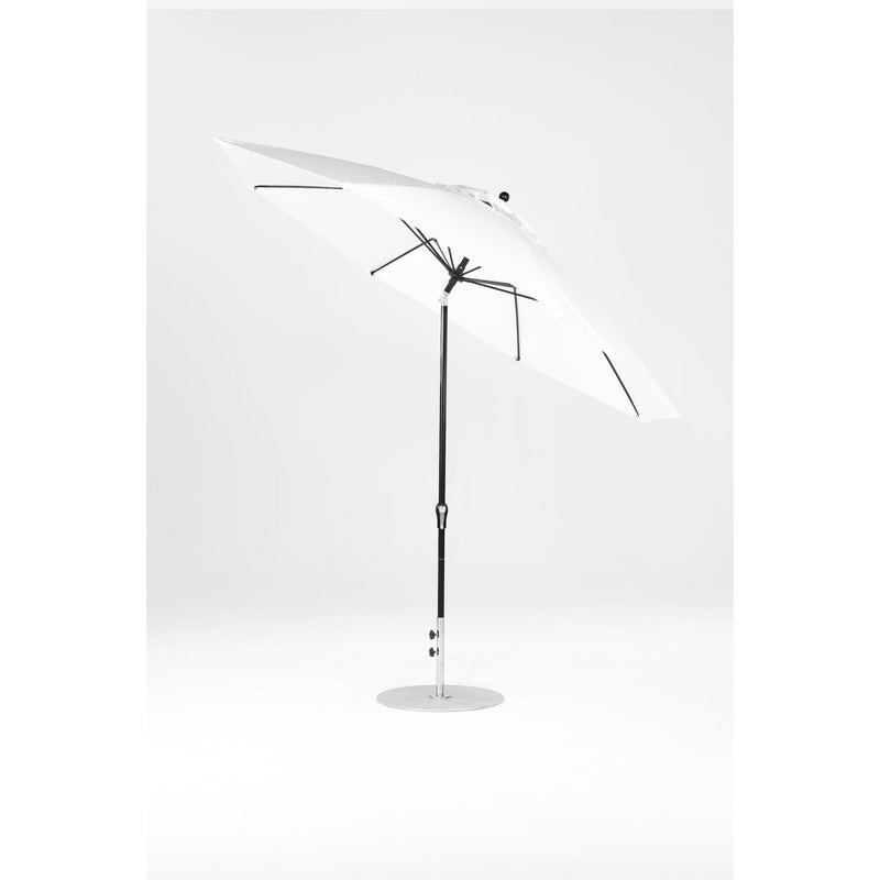 11 Ft Octagonal Frankford Patio Umbrella- Crank Auto-Tilt- Matte Black Frame