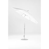 11 Ft Octagonal Frankford Patio Umbrella- Crank Auto-Tilt- Matte Silver Frame