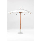 11 Ft Octagonal Frankford Patio Umbrella- Crank Lift- Wood Grain Frame