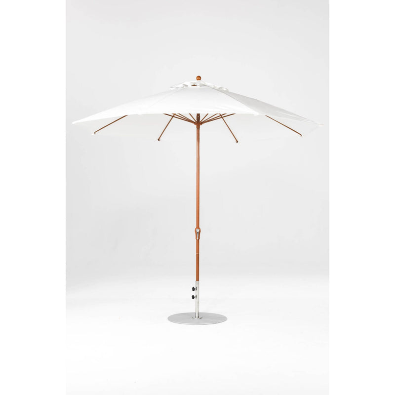 11 Ft Octagonal Frankford Patio Umbrella- Crank Lift- Wood Grain Frame