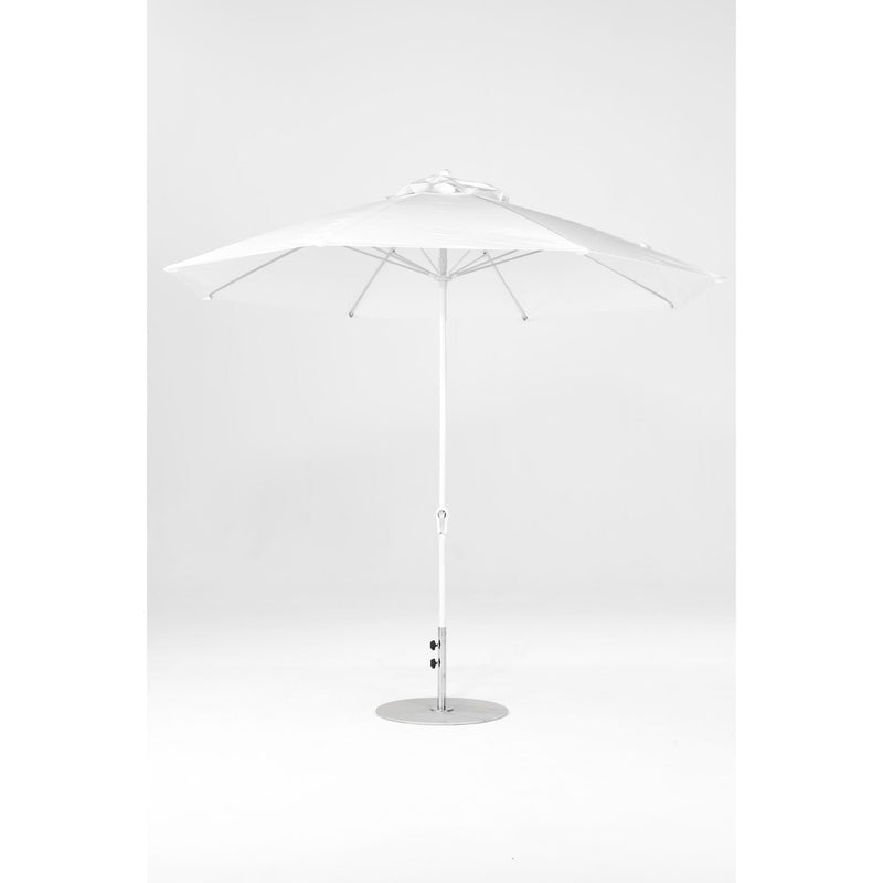 11 Ft Octagonal Frankford Patio Umbrella- Crank Lift- Matte White Frame