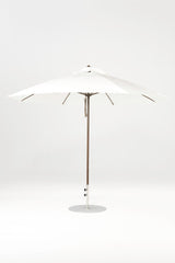 11 Ft Octagonal Frankford Patio Umbrella- Pulley Lift- Matte Bronze Frame