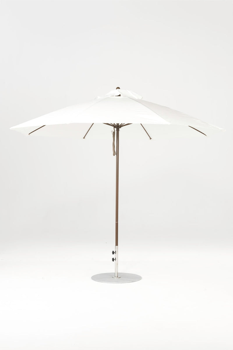 11 Ft Octagonal Frankford Patio Umbrella- Pulley Lift- Matte Bronze Frame