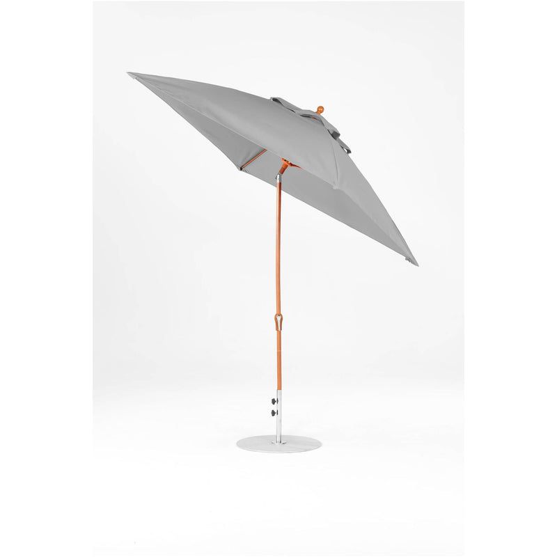 7.5 Ft Frankford Square Patio Umbrella- Crank Auto-Tilt- Wood Grain Frame