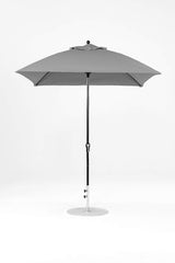 7.5 Ft Square Frankford Patio Umbrella- Crank Lift- Matte Black Frame