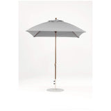 7.5 Ft Square Frankford Patio Umbrella- Crank Lift- Matte Bronze Frame