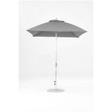 7.5 Ft Square Frankford Patio Umbrella- Crank Lift- Matte Silver Frame