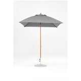 7.5 Ft Square Frankford Patio Umbrella- Crank Lift- Wood Grain Frame