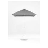 7.5 Ft Square Frankford Patio Umbrella- Crank Lift- Matte White Frame
