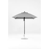 7.5 Ft Square Frankford Patio Umbrella- Pulley Lift- Matte Black Frame