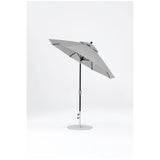 7.5 Ft Octagonal Frankford Patio Umbrella- Crank Auto-Tilt- Matte Black Frame