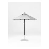 7.5 Ft Octagonal Frankford Patio Umbrella- Pulley Lift- Matte Black Frame